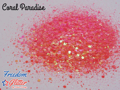 Coral Paradise (Pearl Iridescent Glitter)