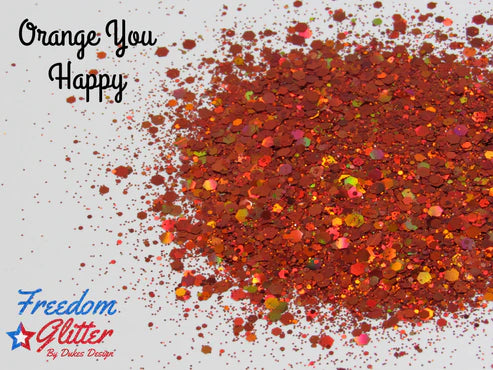 Orange You Happy (Holographic Glitter)
