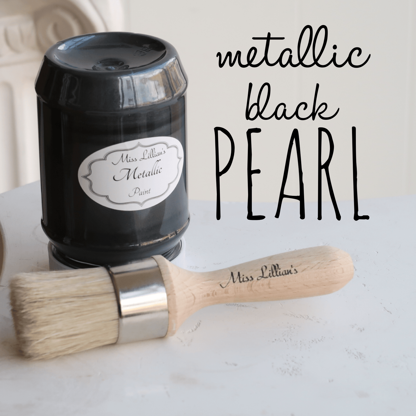Miss Lillians Chock Paint Chock Paint Miss Lillian's Metallic Paint-Black Pearl