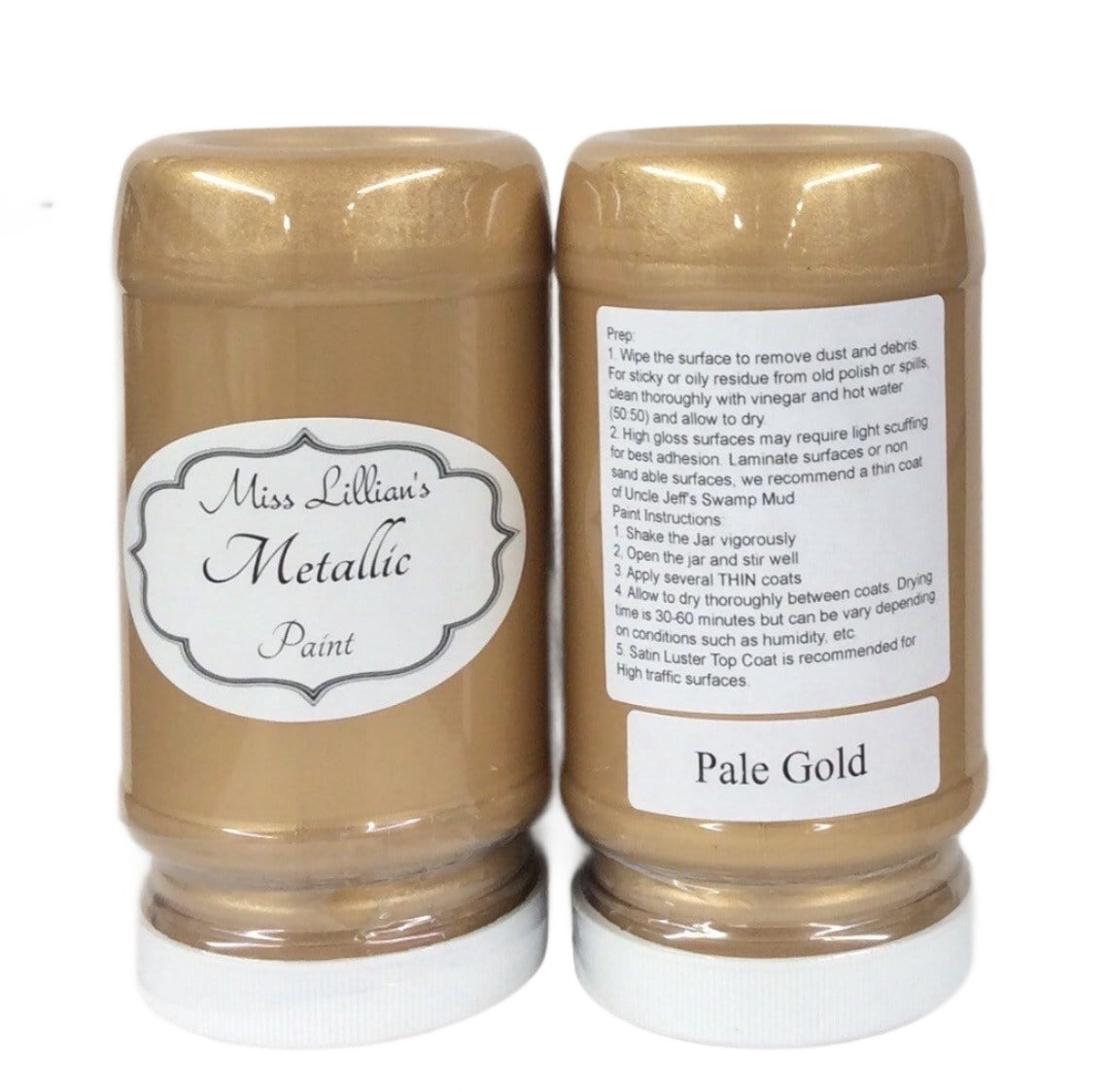 Miss Lillians Chock Paint Miss Lillians Chock Paint 8 Oz Sample Miss Lillian's Metallic Paint - Pale Gold