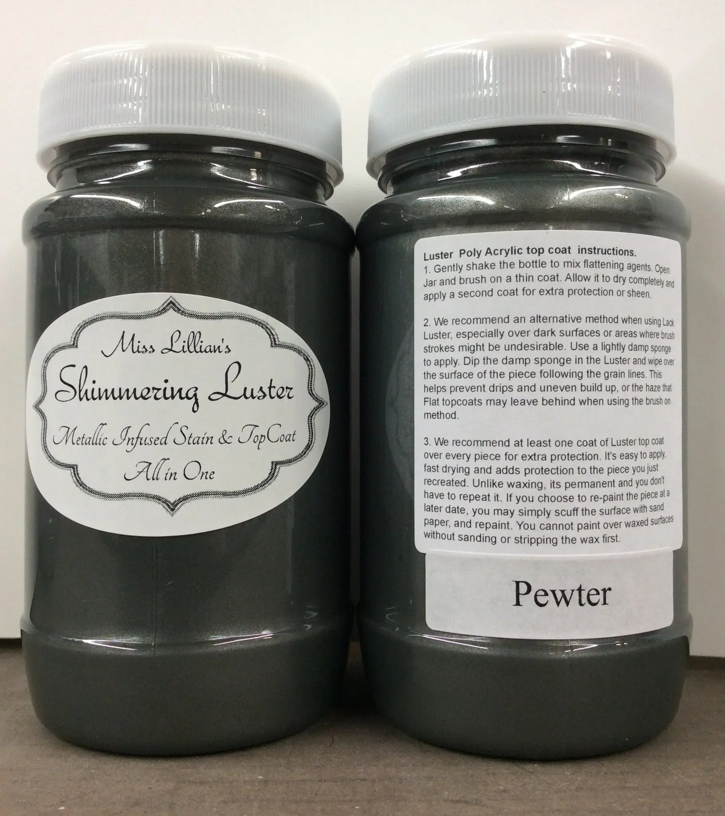 Shimmering Luster Topcoat - Pewter