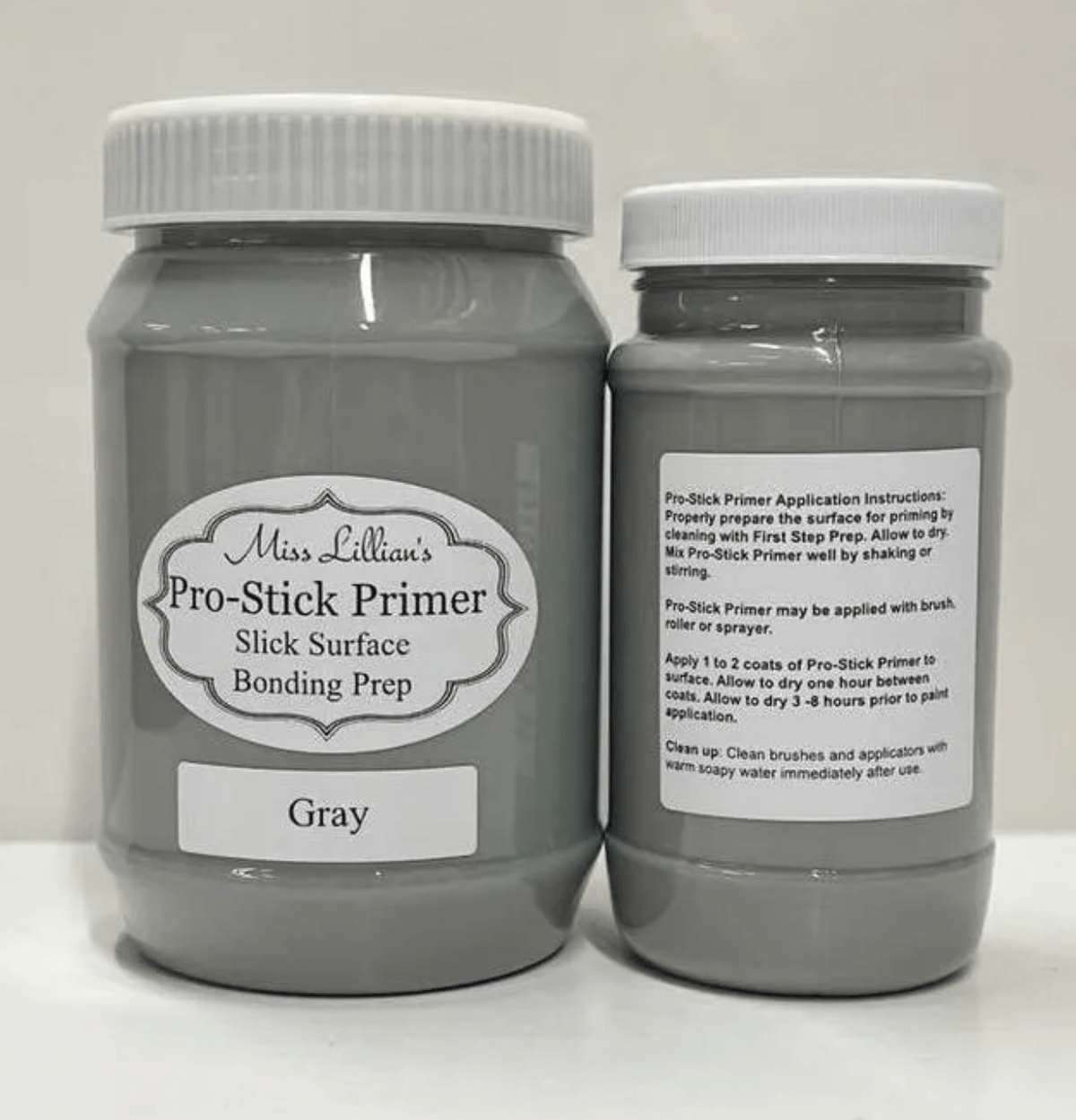 Tanglewood Works Miss Lillians Chock Paint 8oz Copy of Pro-Stick Primer Slick Surface Bonding Prep (grey)