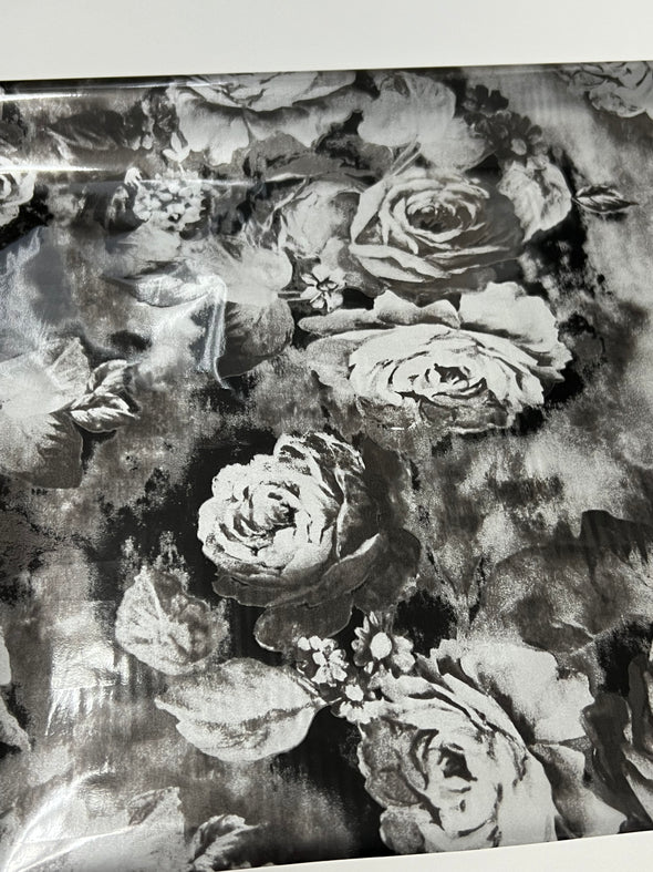 Black/Grey Floral