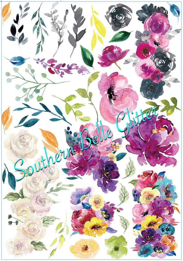 Suzanna Floral transfers