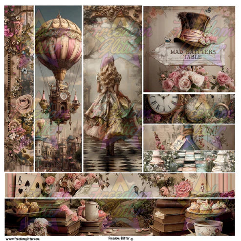 Dipika's Pre-Cut Mixed Media Vinyl Sheets | Holographic or Classic Finish | Journal Stickers | Scrapbook Embellishments | Planner Decor | Craft Supplies