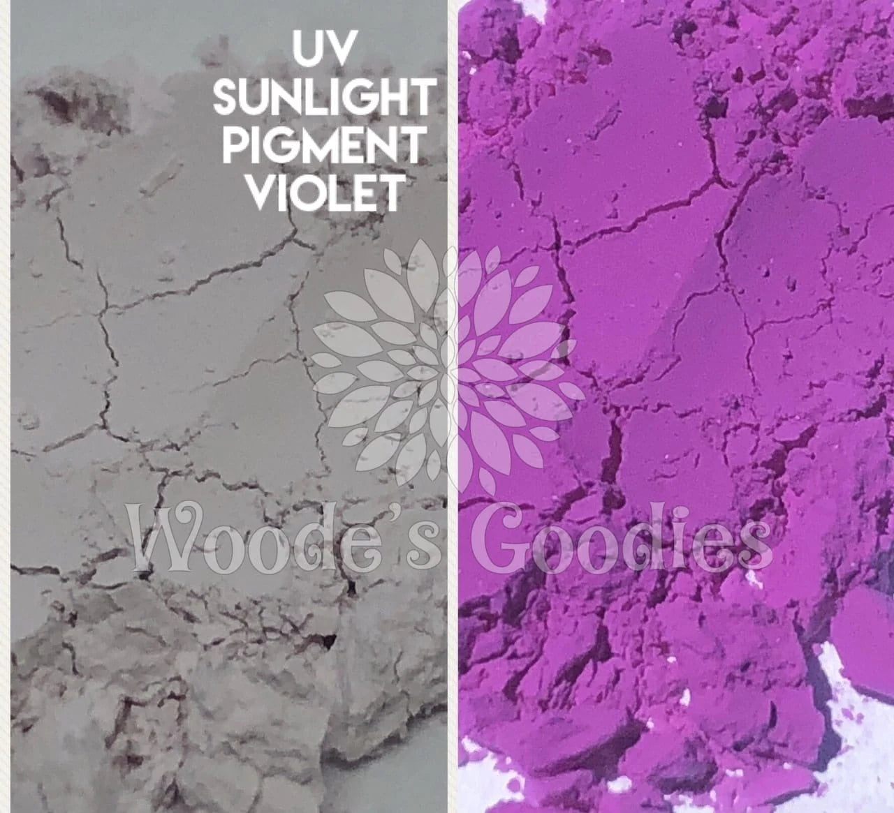 UV Sunlight Activated Pigment - Clear to Violet Purple