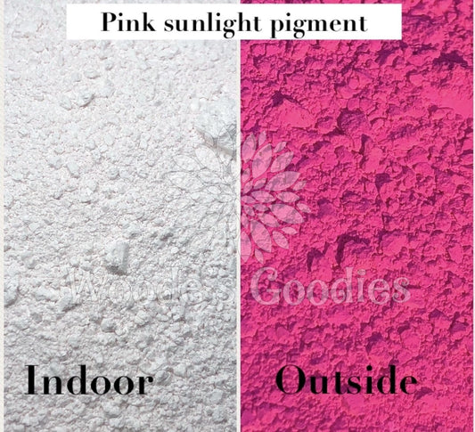 UV Sunlight Activated Pigment -Clear to Pink