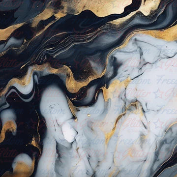 Black & Gold Marble 1