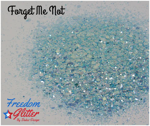 Forget Me Not (Iridescent Glitter)