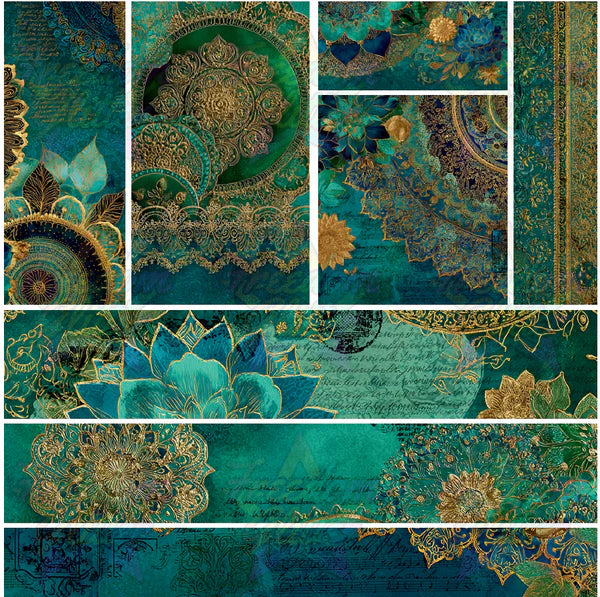 Gold & Teal 1