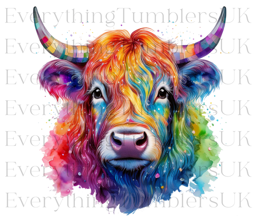 UVDTF Highland Cow 3