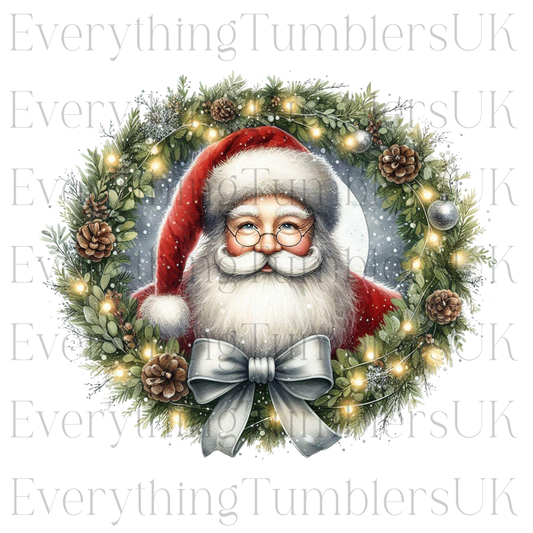 Santa Wreath