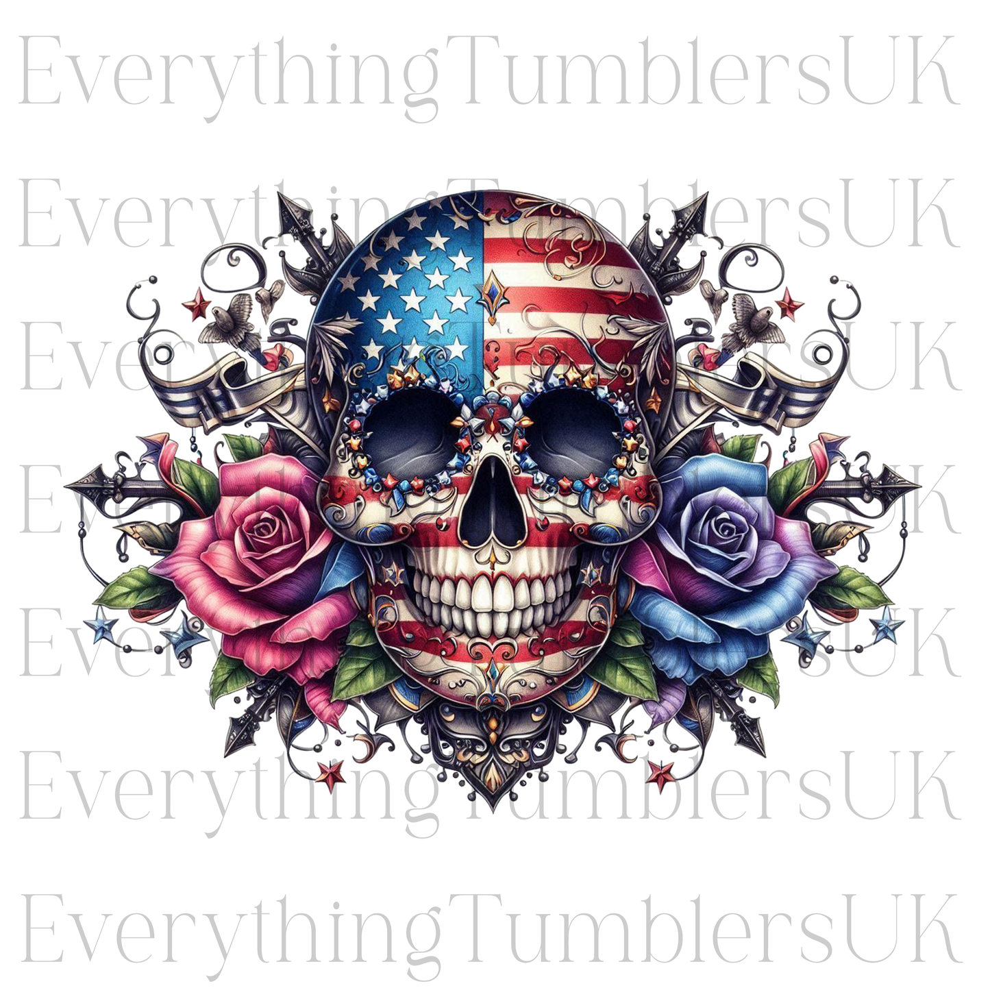 USA Skull