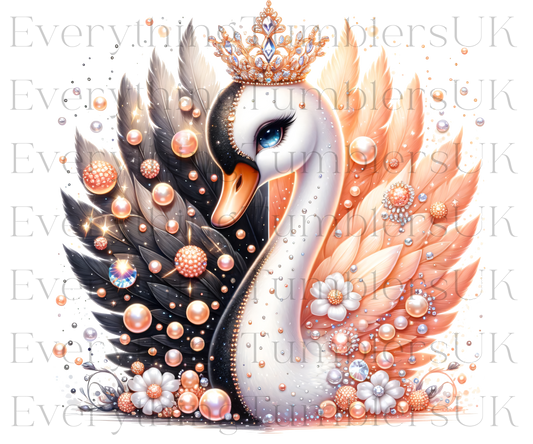 UVDTF Jewelled Swan 1 Design