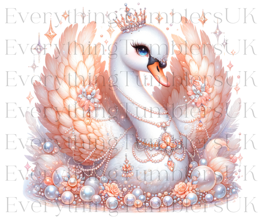 UVDTF Jewelled Swan 2 Design