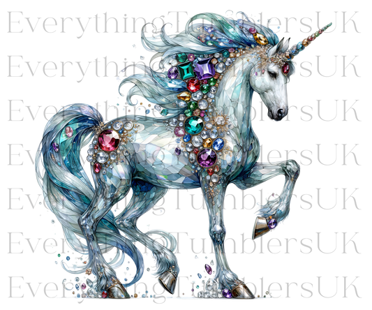 UVDTF Jewelled Majestic Unicorn 1 Design