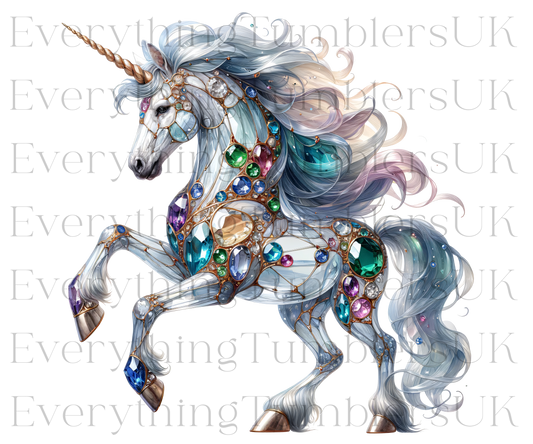 UVDTF Jewelled Majestic Unicorn 2 Design