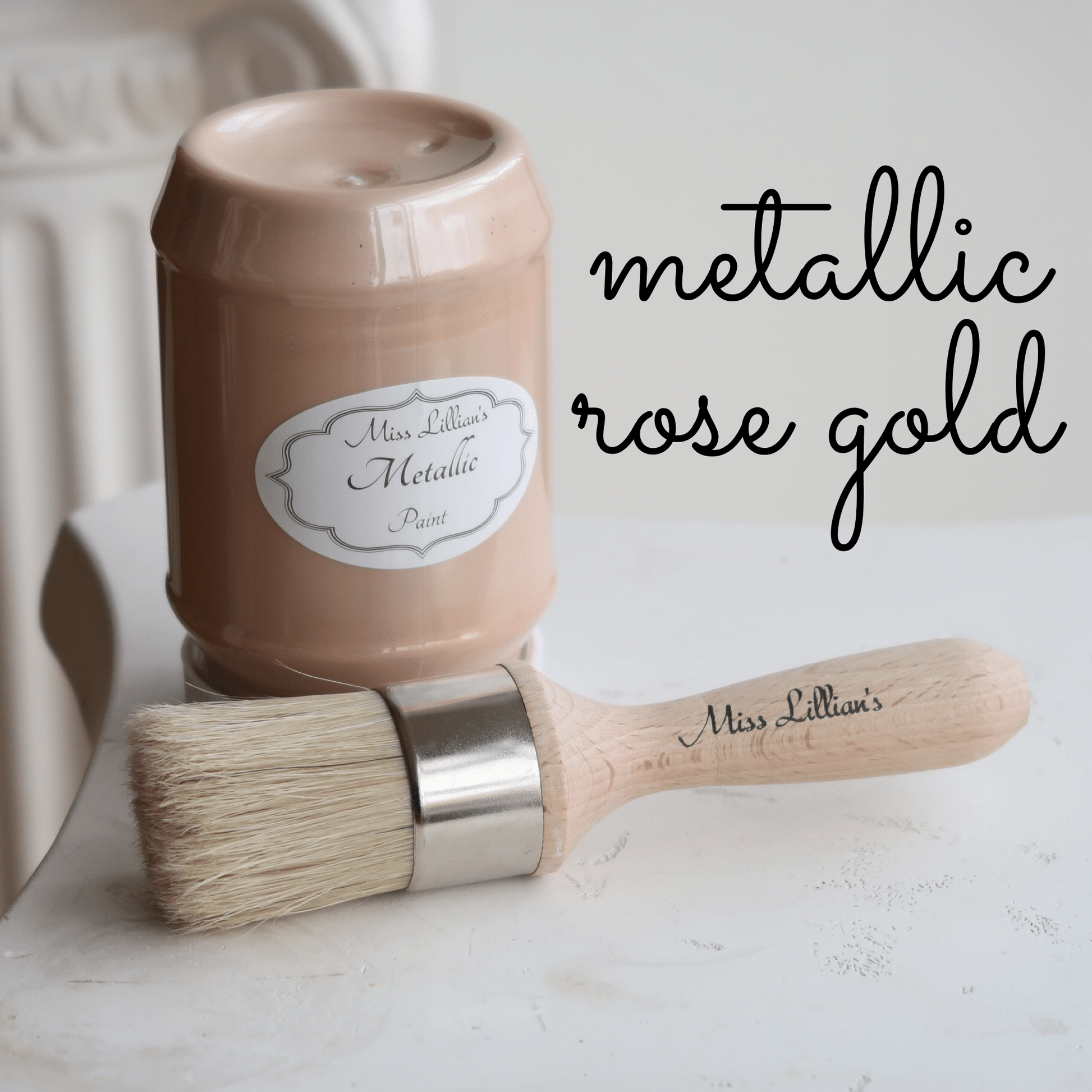 Miss Lillians Chock Paint Chock Paint Miss Lillian's Metallic Paint-Rose Gold