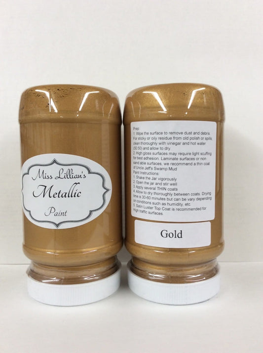 Miss Lillians Chock Paint Miss Lillians Chock Paint 8 Oz Sample Miss Lillian's Metallic Paint - Gold
