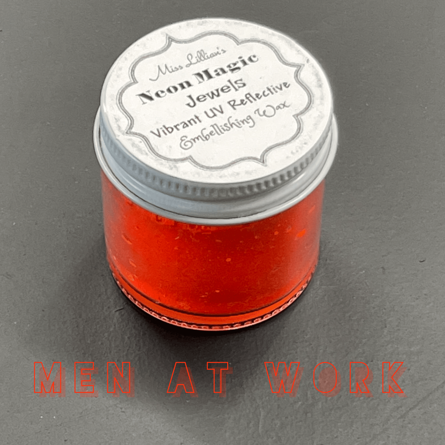 Miss Lillians Chock Paint Neon Waxes MEN AT WORK-NEON Gilding Wax Jewels (Neon Orange)